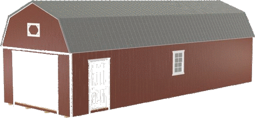Lofted Barn Garage — portable building for sale in Port Charlotte, FL