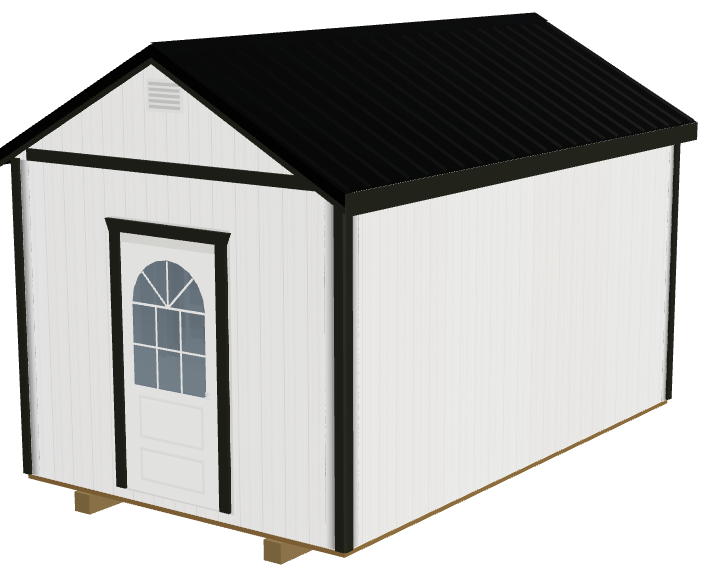 A building with the 36″ 11-Lite Door on it