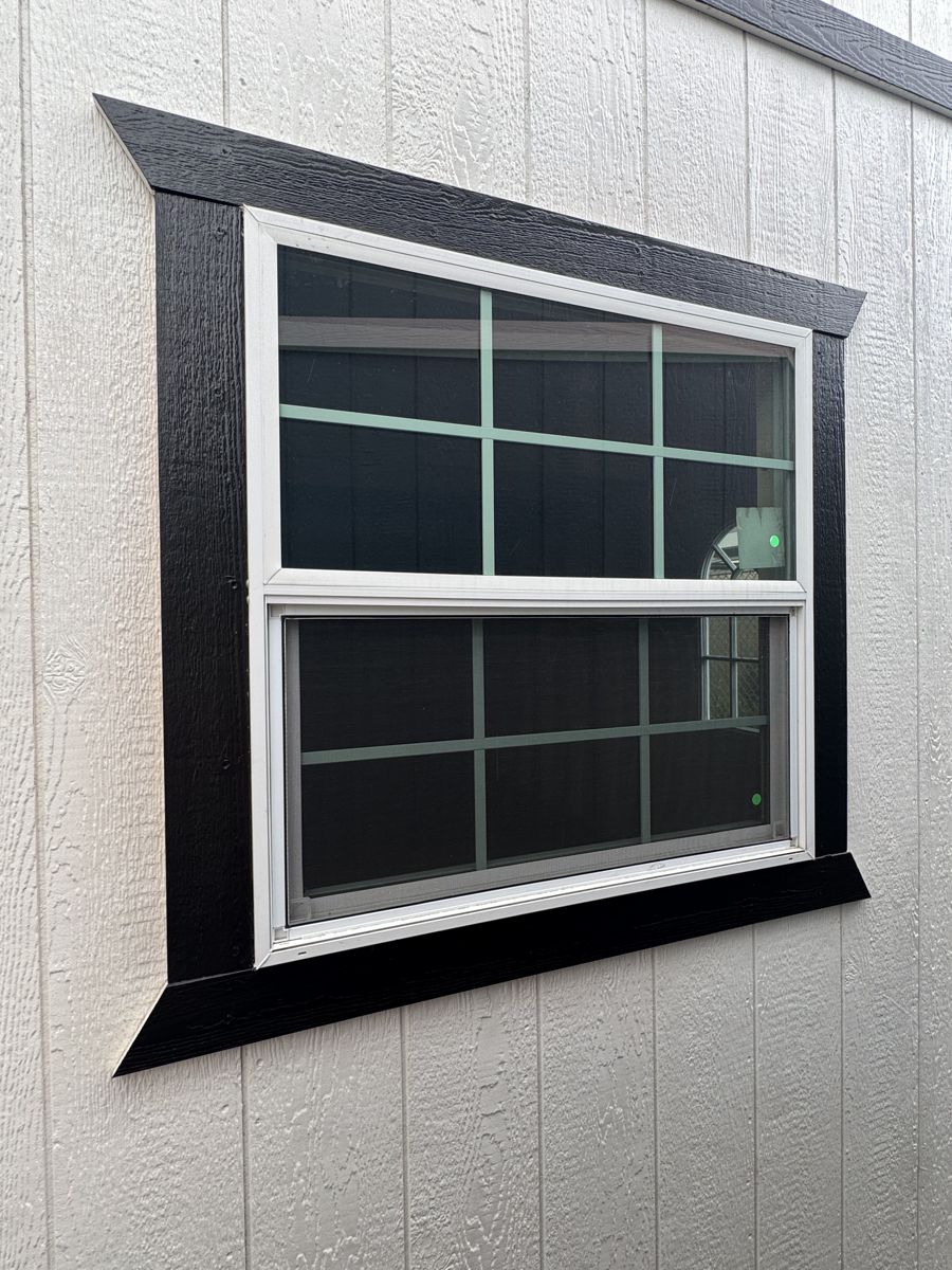 The 3x3 window, black trim