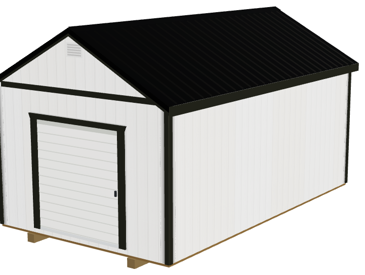 A building with the 6′ Roll-up Door on it